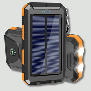 Solarny Powerbank 10000 mAh – Wodoodporne Zapasowe Zasilanie do Użytku Outdoorowego