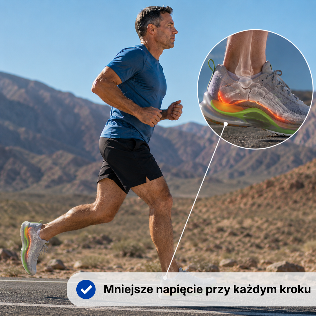 Wkładki ortopedyczne żelowe – wsparcie łuku stopy – praca i outdoor