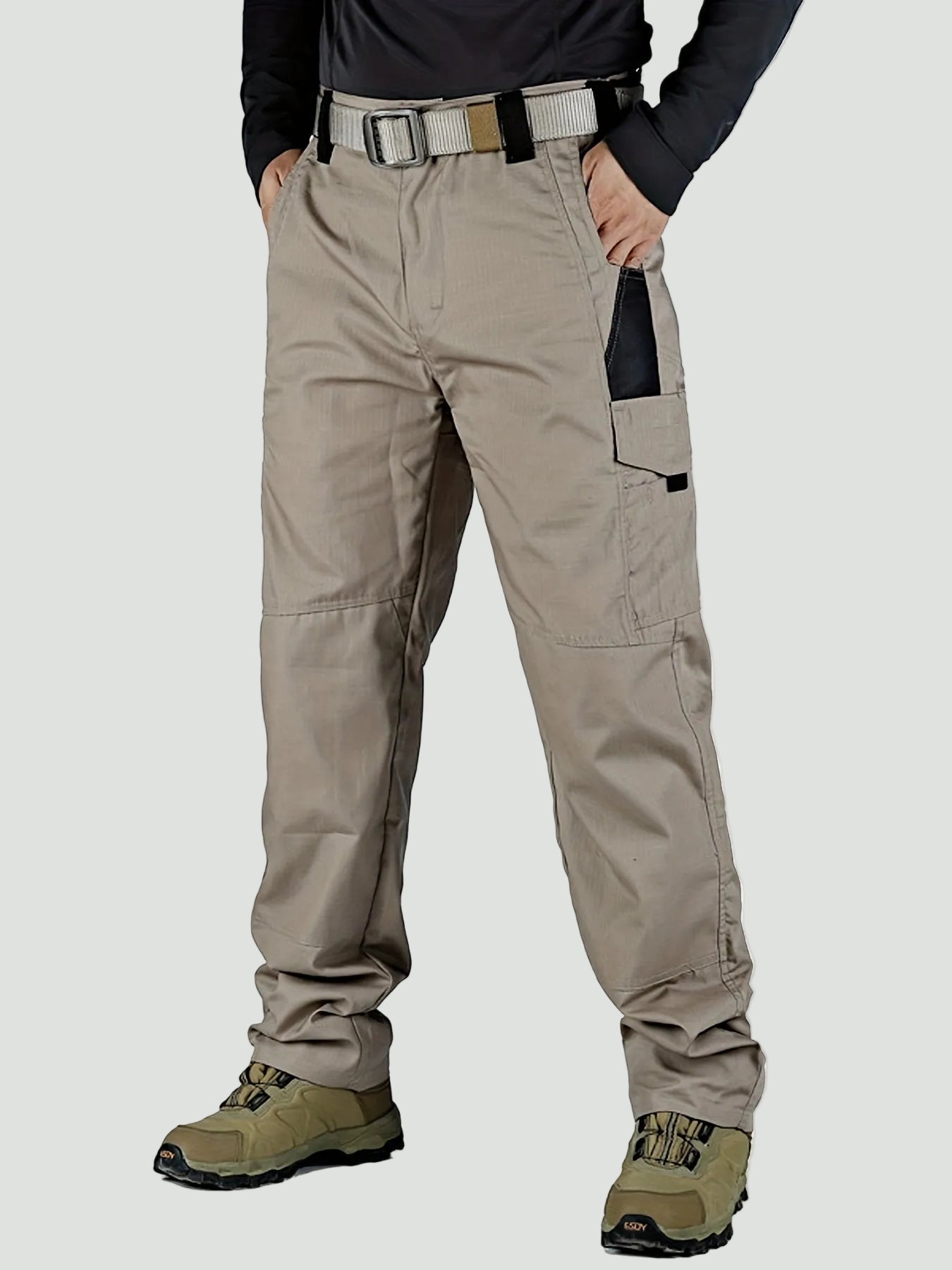 Męskie spodnie taktyczne cargo – wytrzymały, użytkowy design do zastosowań outdoorowych