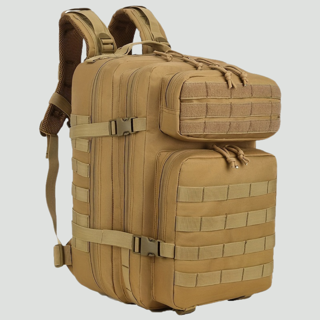 Plecak outdoorowy 45L – pojemny model w stylu MOLLE do trekkingu i biwakowania