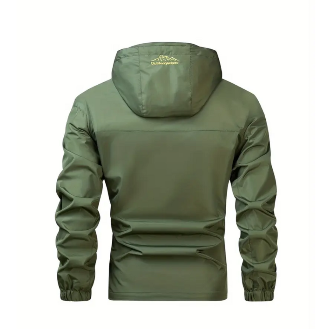 Kurtka męska z kapturem | Model outdoorowy z zamkiem