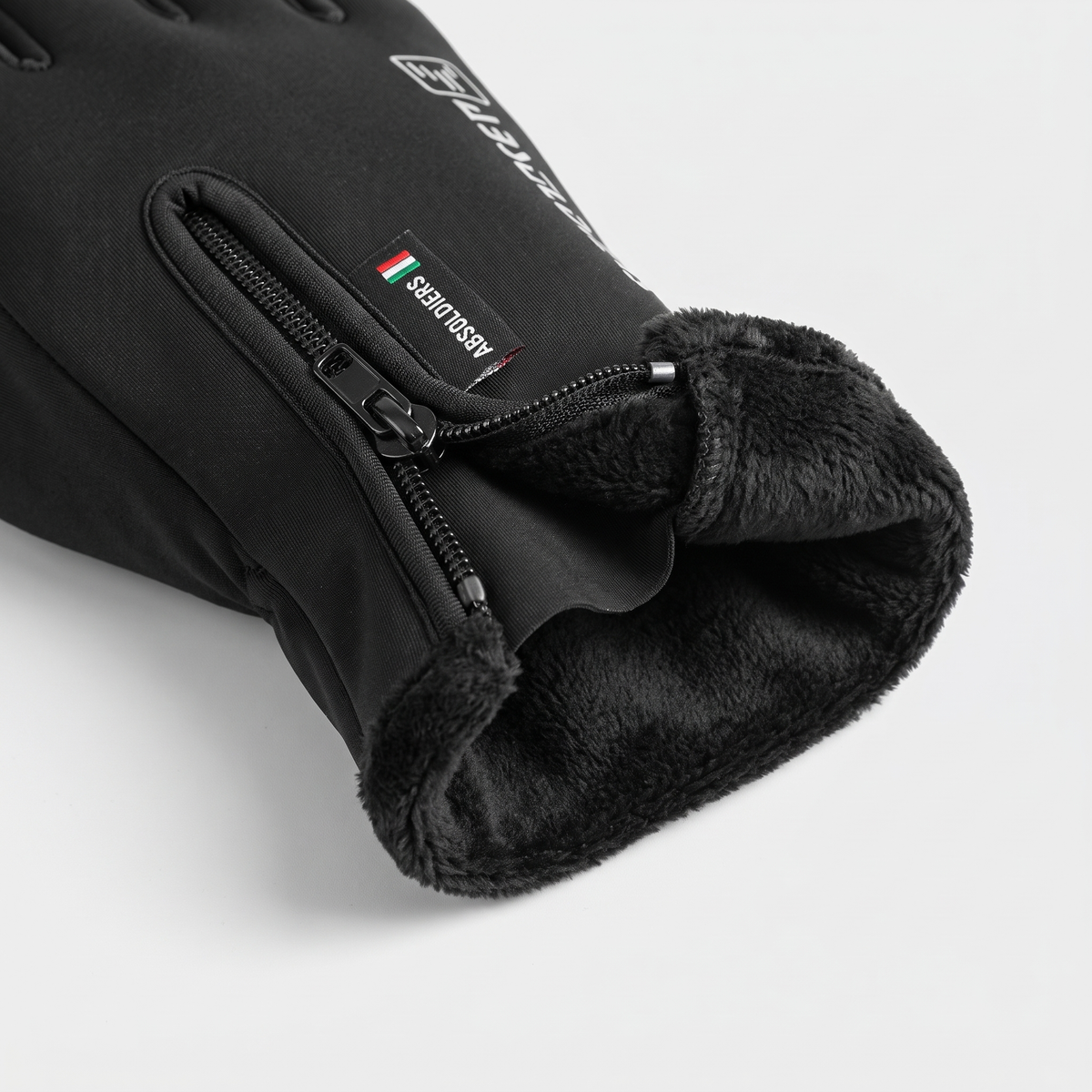 Rękawiczki zimowe dotykowe – softshell z polarem - unisex - odporne na wodę