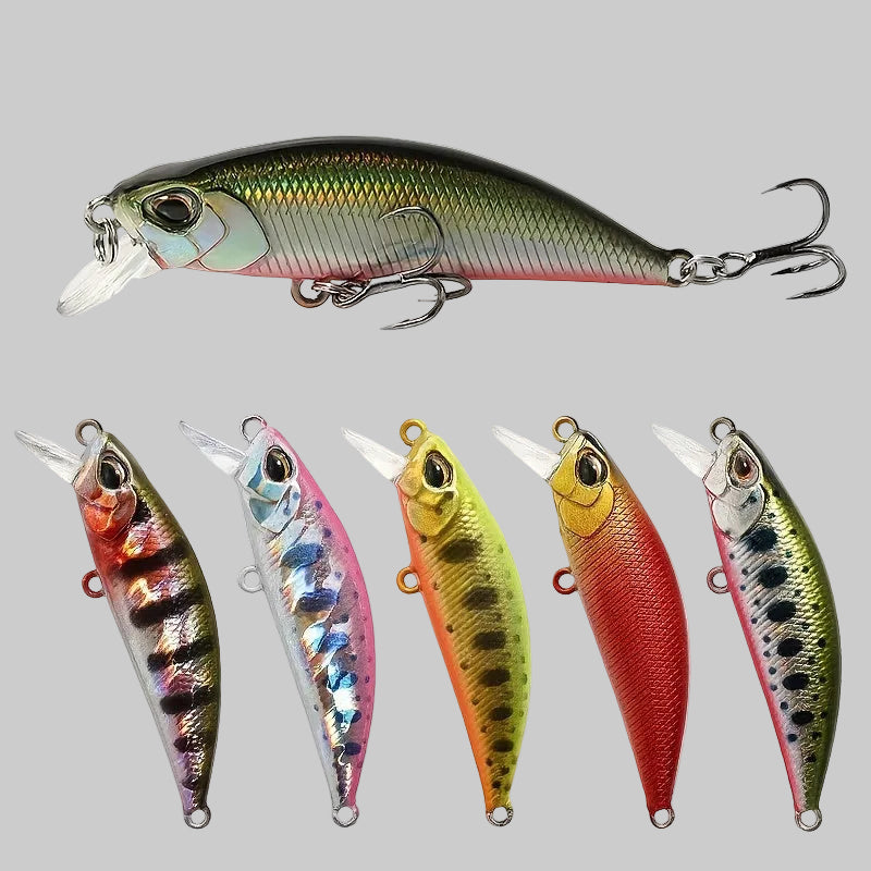 Wobler Minnow tonący – twarda przynęta z oczami 3D do wód słodkich