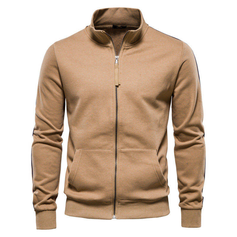Ciepły sweter męski z kieszeniami | Model outdoorowy z półzamkiem