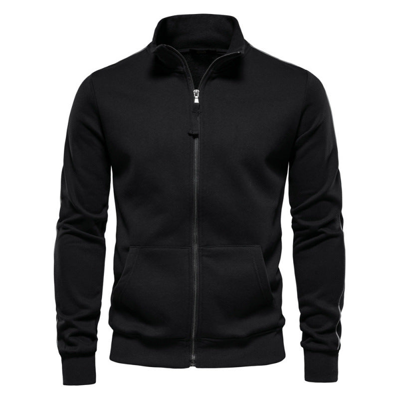 Ciepły sweter męski z kieszeniami | Model outdoorowy z półzamkiem
