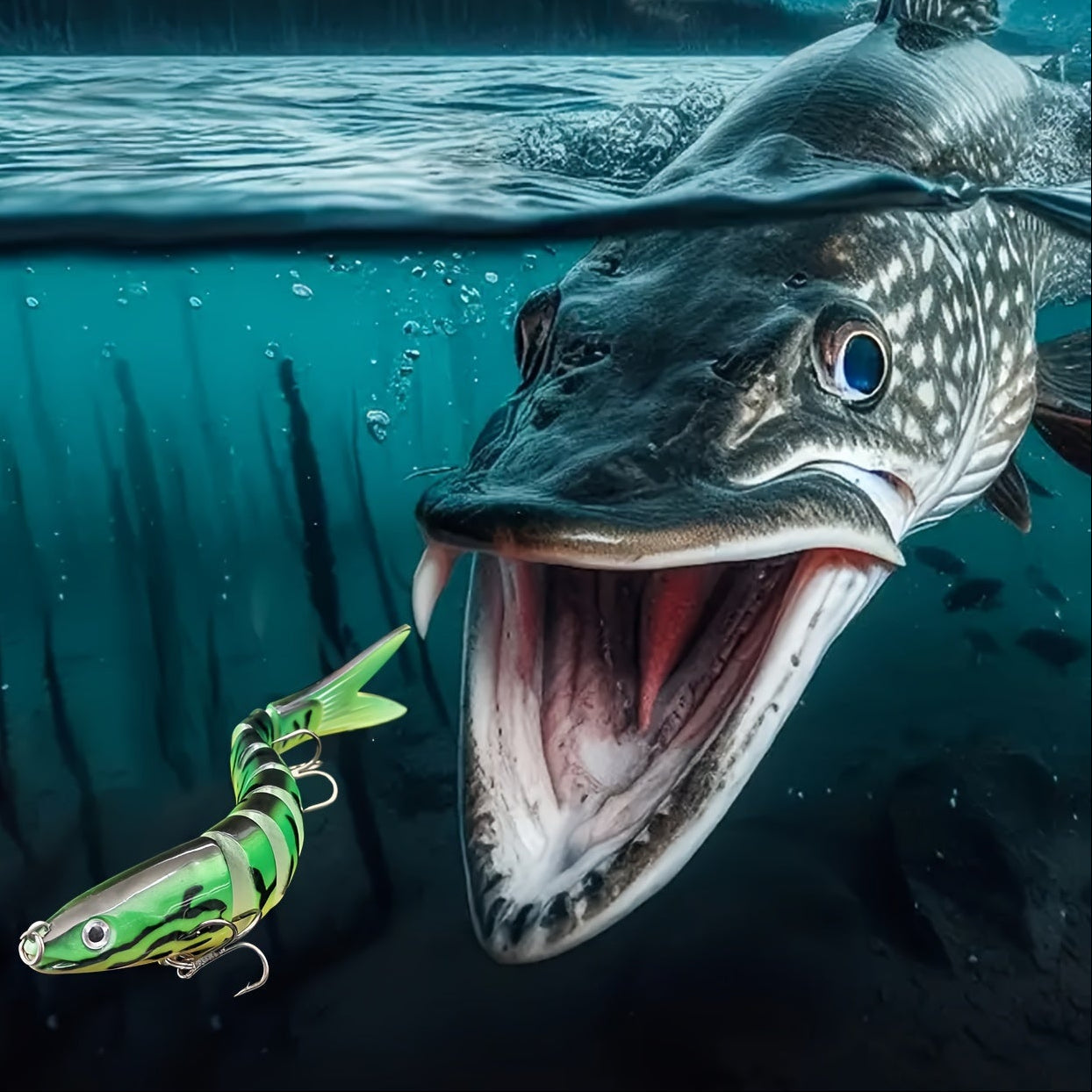 Wieloczłonowe woblery wędkarskie do wody słodkiej i słonej – wolno tonący swimbait