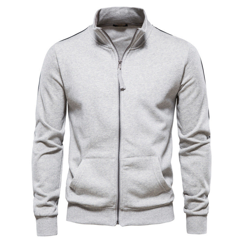 Ciepły sweter męski z kieszeniami | Model outdoorowy z półzamkiem