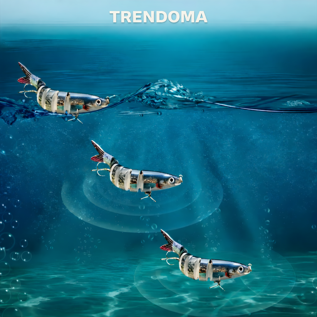 Wieloczłonowe woblery wędkarskie do wody słodkiej i słonej – wolno tonący swimbait