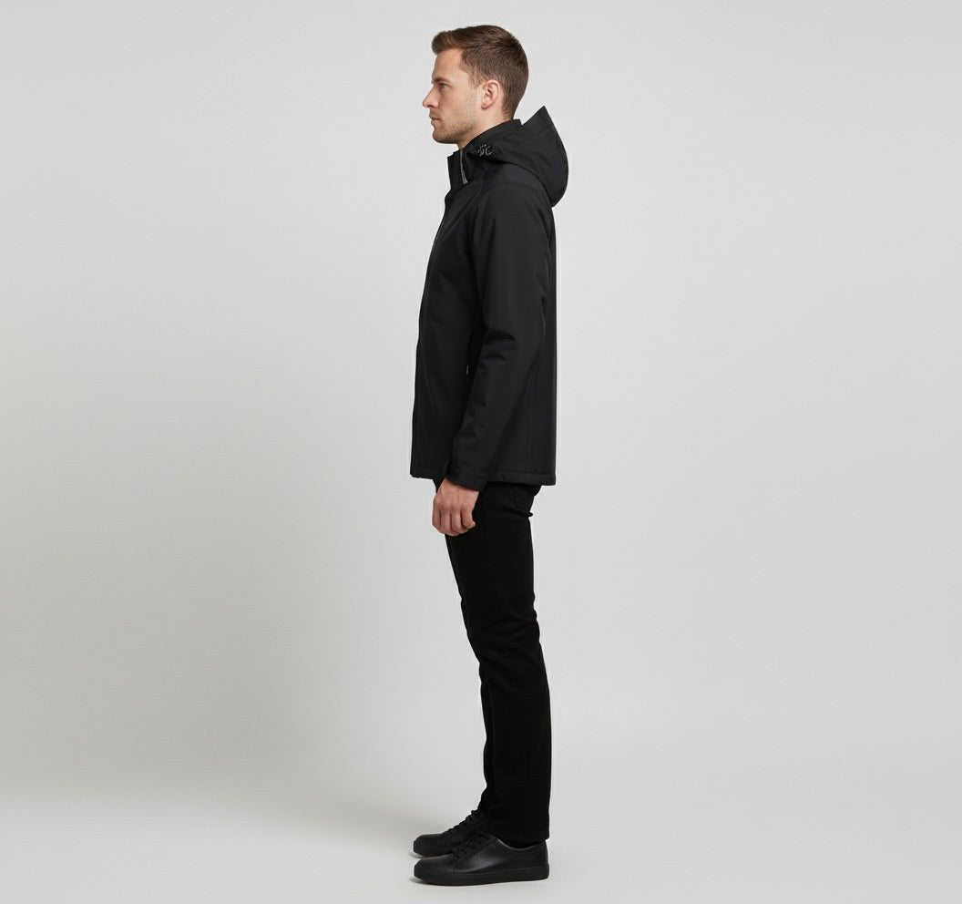 Męska kurtka softshellowa | Model z zamkiem do użytku outdoorowego