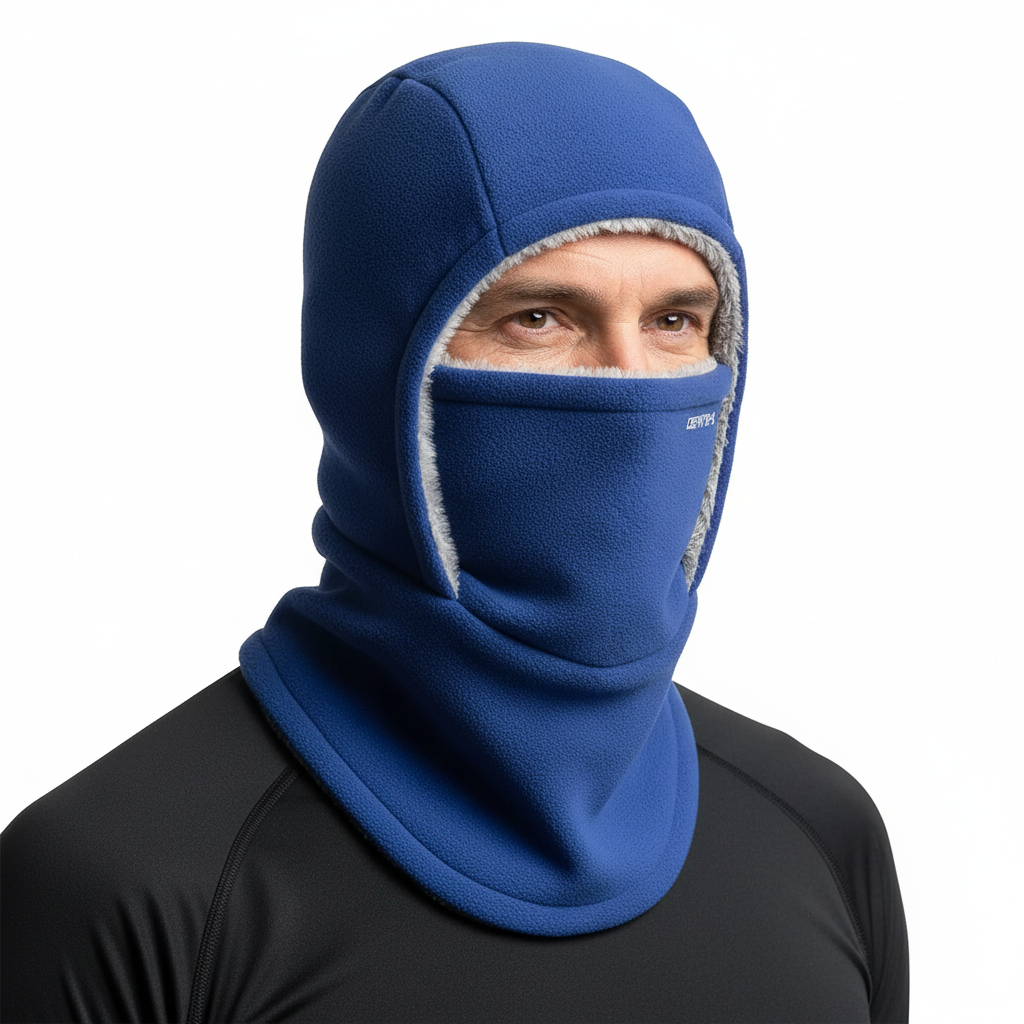 Balaclava zimowa – kominiarka polarowa z pluszem - damska i męska