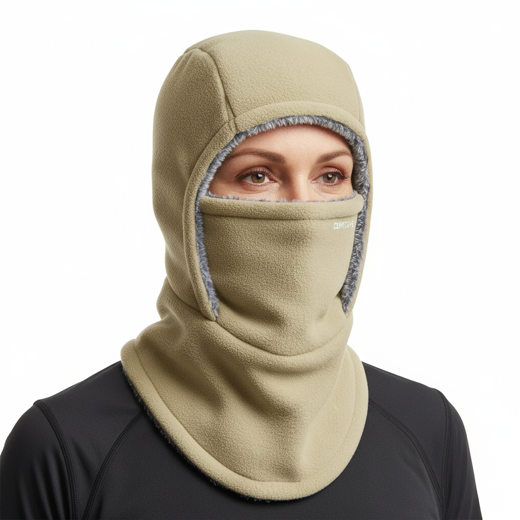 Balaclava zimowa – kominiarka polarowa z pluszem - damska i męska