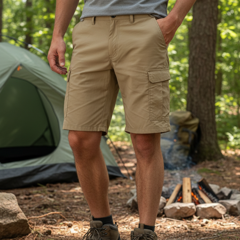 Szorty cargo – oddychające szorty outdoorowe z praktycznymi kieszeniami