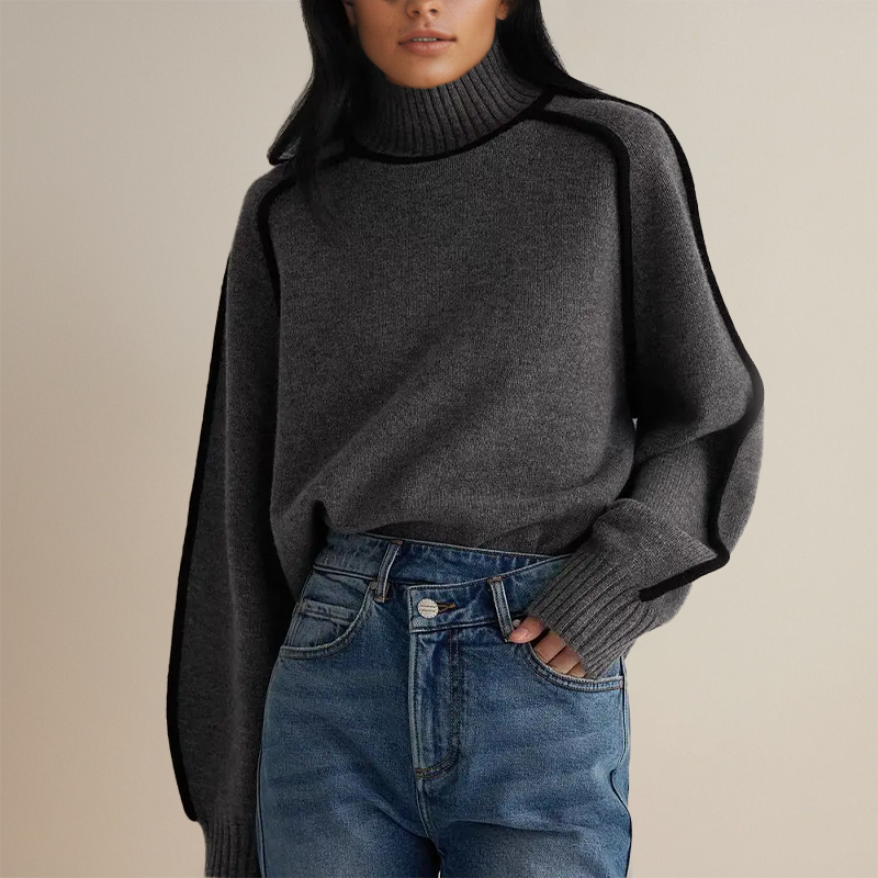 Sweter damski z golfem | Model na sezon jesienno-zimowy