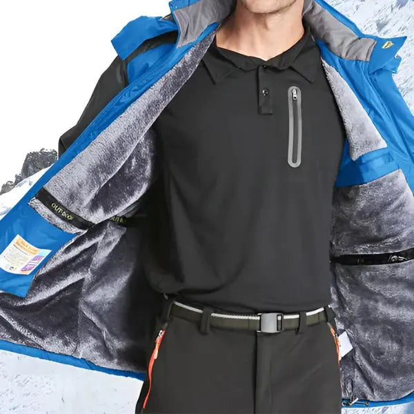 Męska kurtka zimowa wodoodporna i ocieplana – model outdoorowy