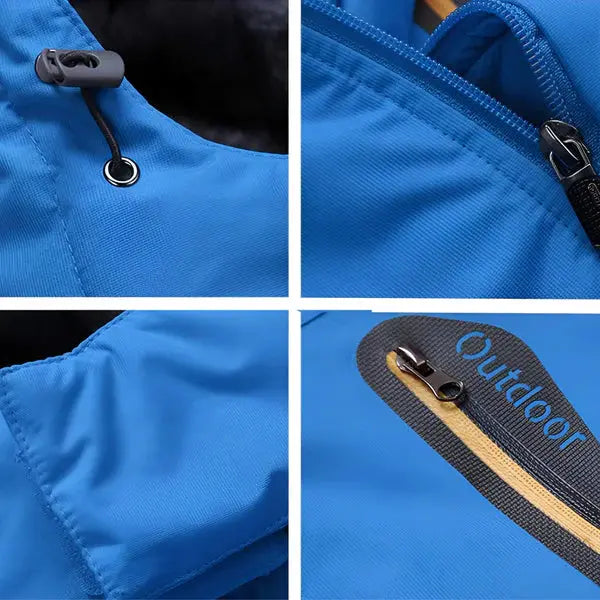 Męska kurtka zimowa wodoodporna i ocieplana – model outdoorowy