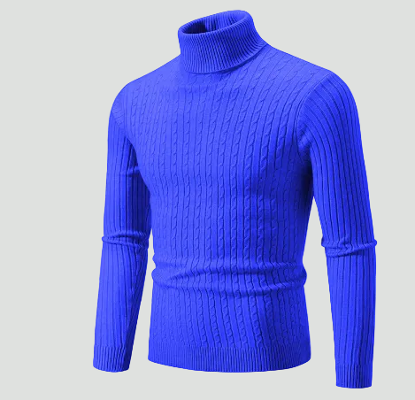 Sweter męski z golfem | Klasyczny fason zimowy