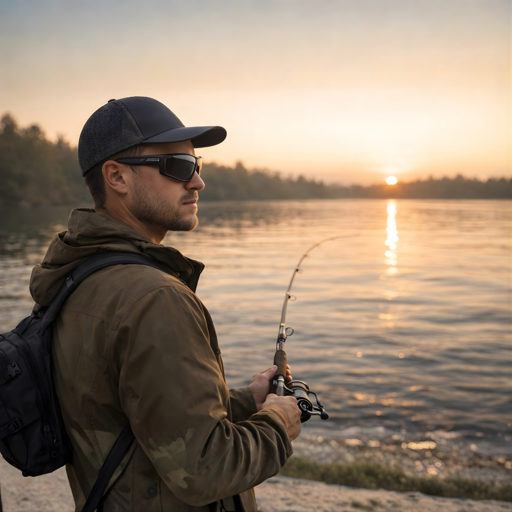 Lekkie okulary przeciwsłoneczne outdoorowe – konstrukcja antyodblaskowa do użytkowania w terenie