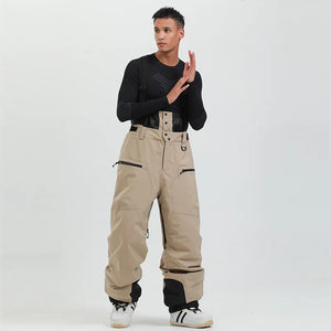 Spodnie zimowe unisex | Ocieplany model outdoorowy z szelkami