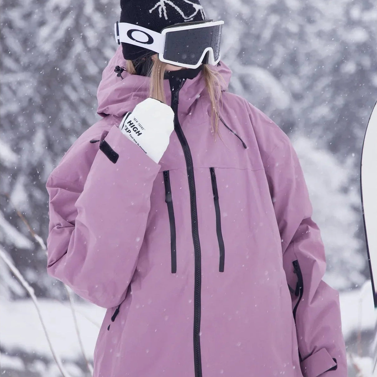 Kurtka narciarska z kapturem | Model unisex na zimę