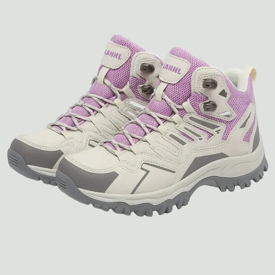 Wysokie buty trekkingowe damskie | Lekki model z dobrą przyczepnością