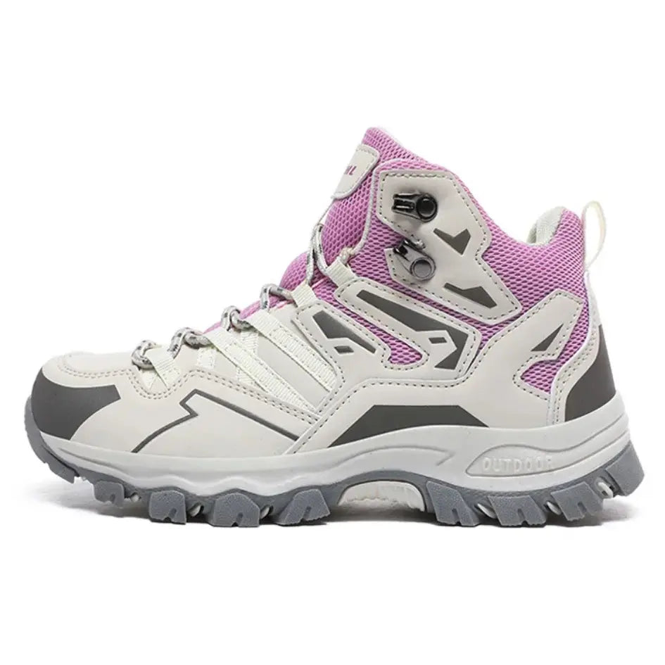 Wysokie buty trekkingowe damskie | Lekki model z dobrą przyczepnością