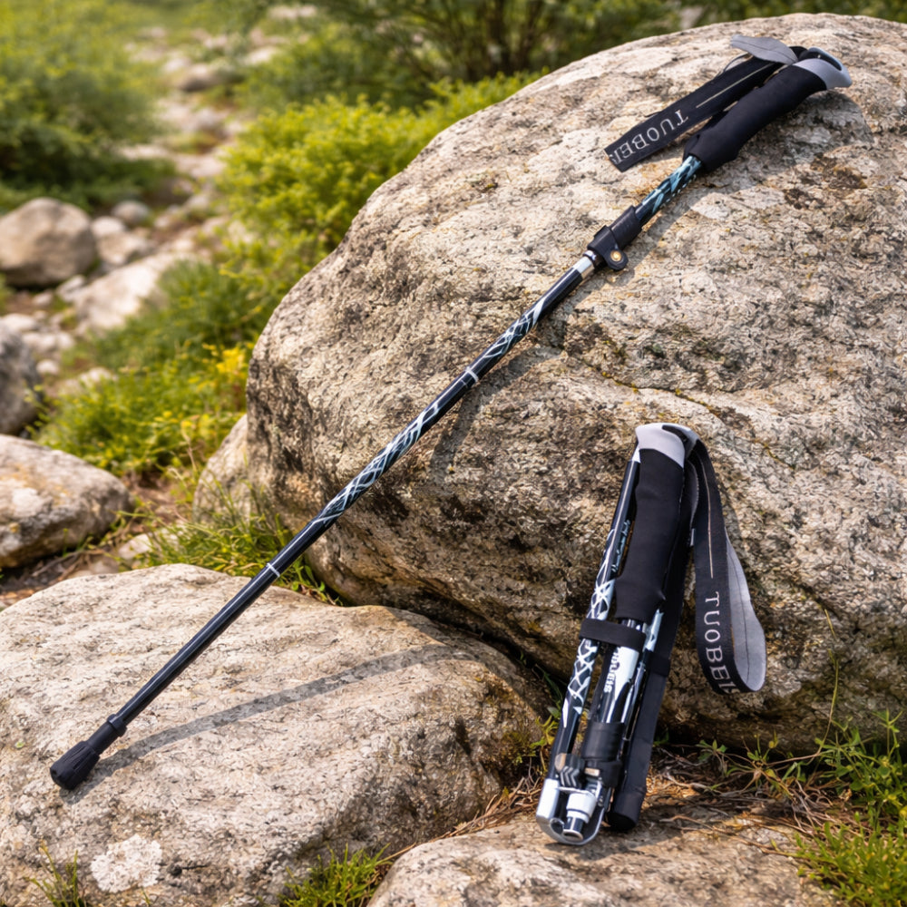 Kije trekkingowe składane teleskopowe | Model outdoorowy do wędrówek