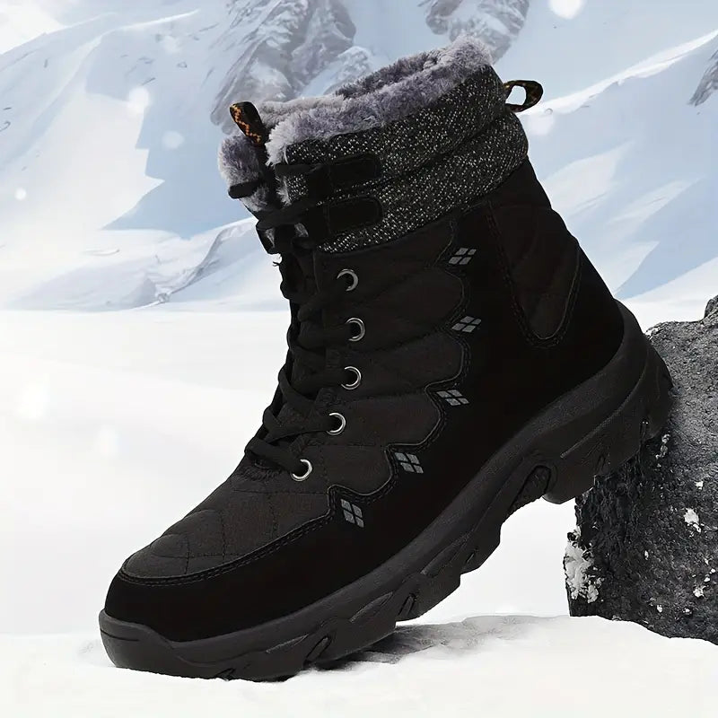 Buty zimowe męskie | Model sznurowany do codziennego użytku