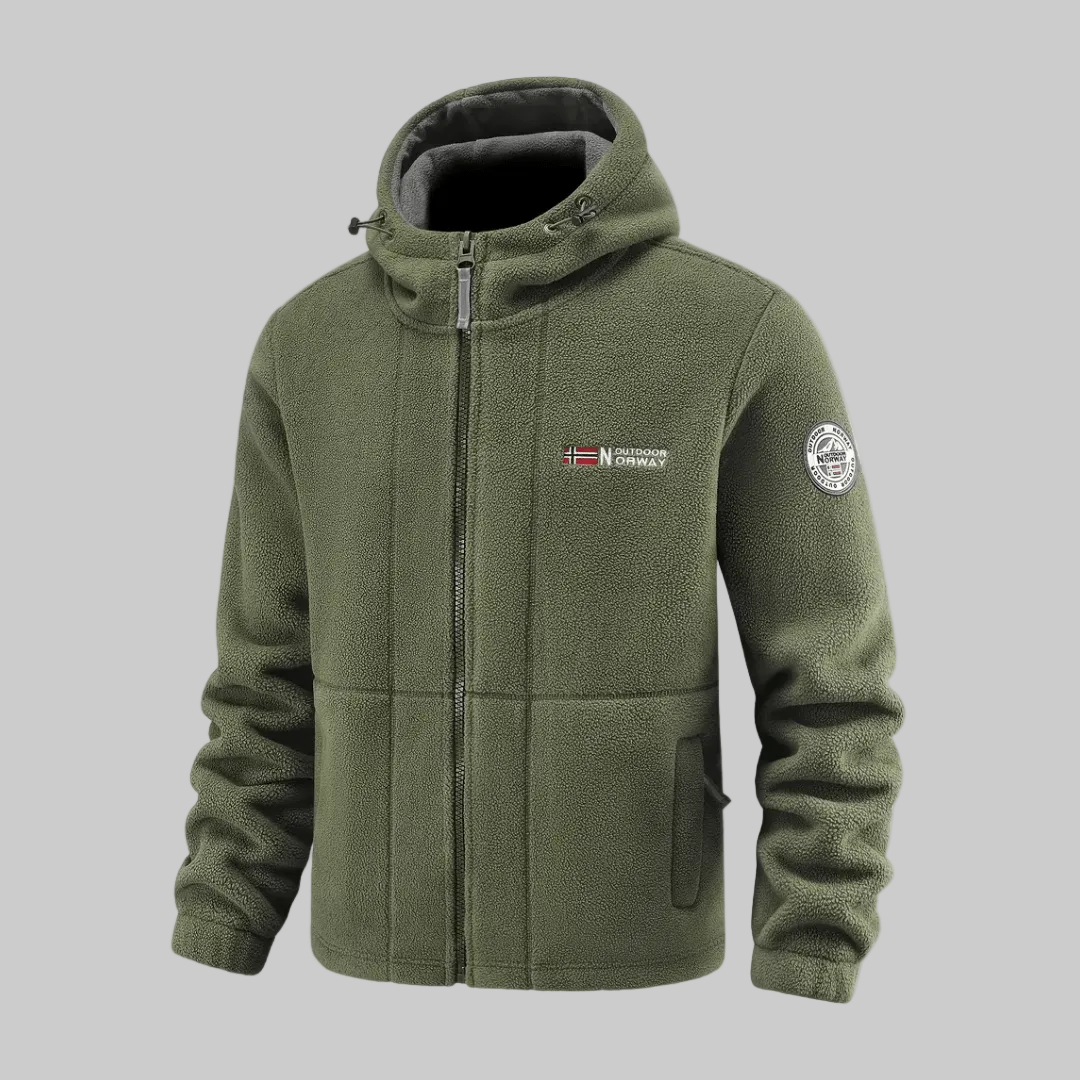 Męska kurtka polarowa – ciepła warstwa outdoorowa z ochroną przed wiatrem