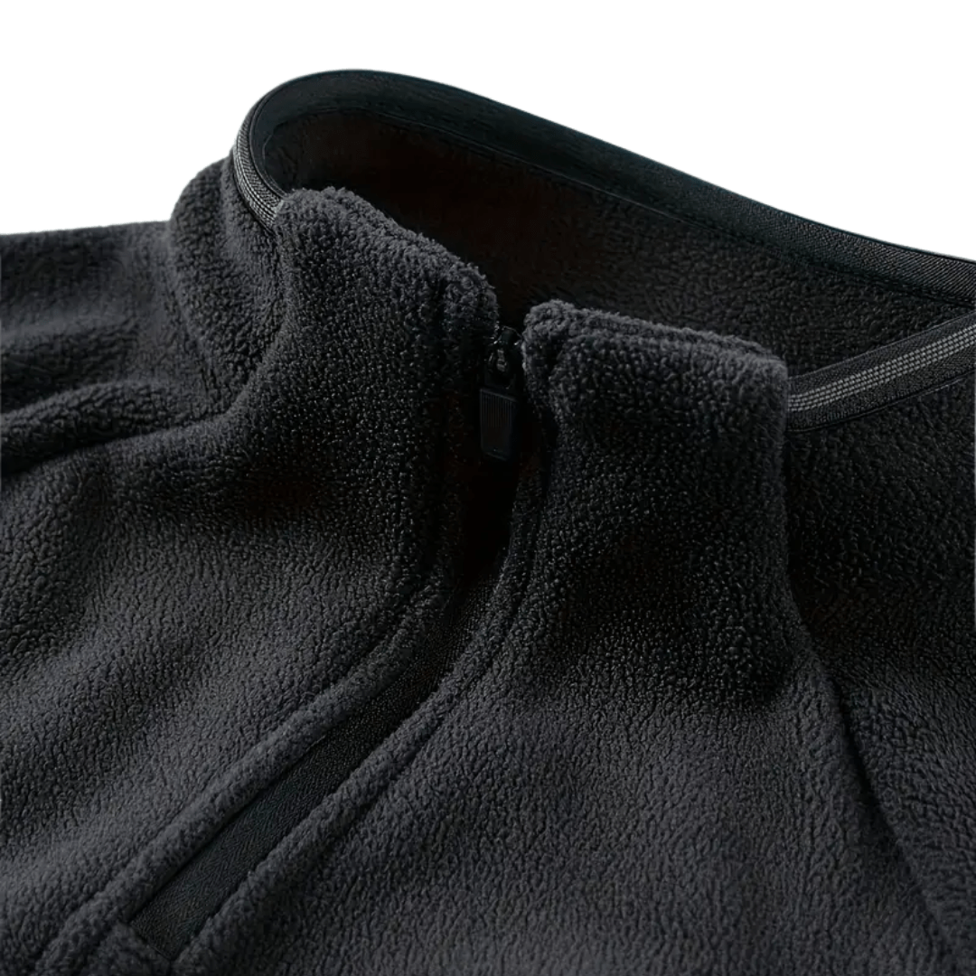 Polar męski half zip – bluza ze stójką - szybkoschnąca - odporna na mechacenie