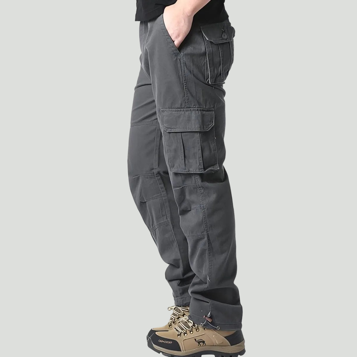 Oddychające spodnie trekkingowe – design z kieszeniami cargo do użytku outdoorowego