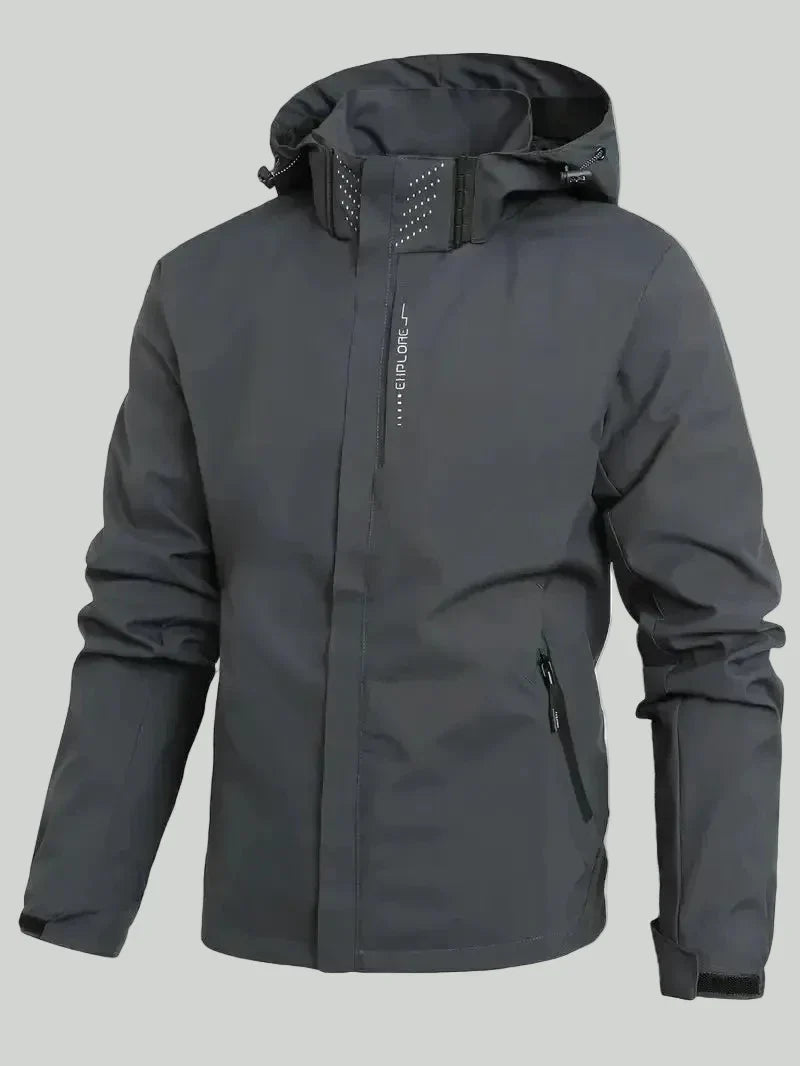 Lekka kurtka outdoorowa unisex – model wiatroodporny z kapturem