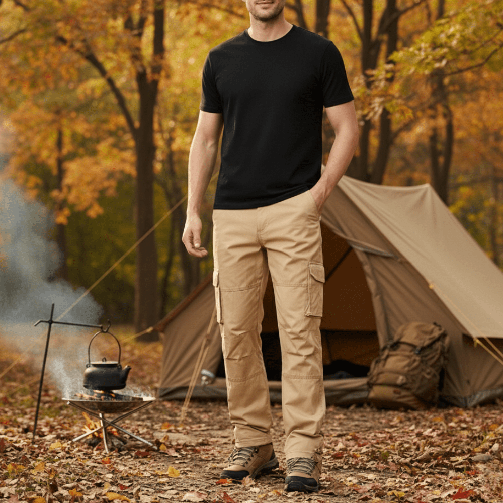 Oddychające spodnie trekkingowe – design z kieszeniami cargo do użytku outdoorowego