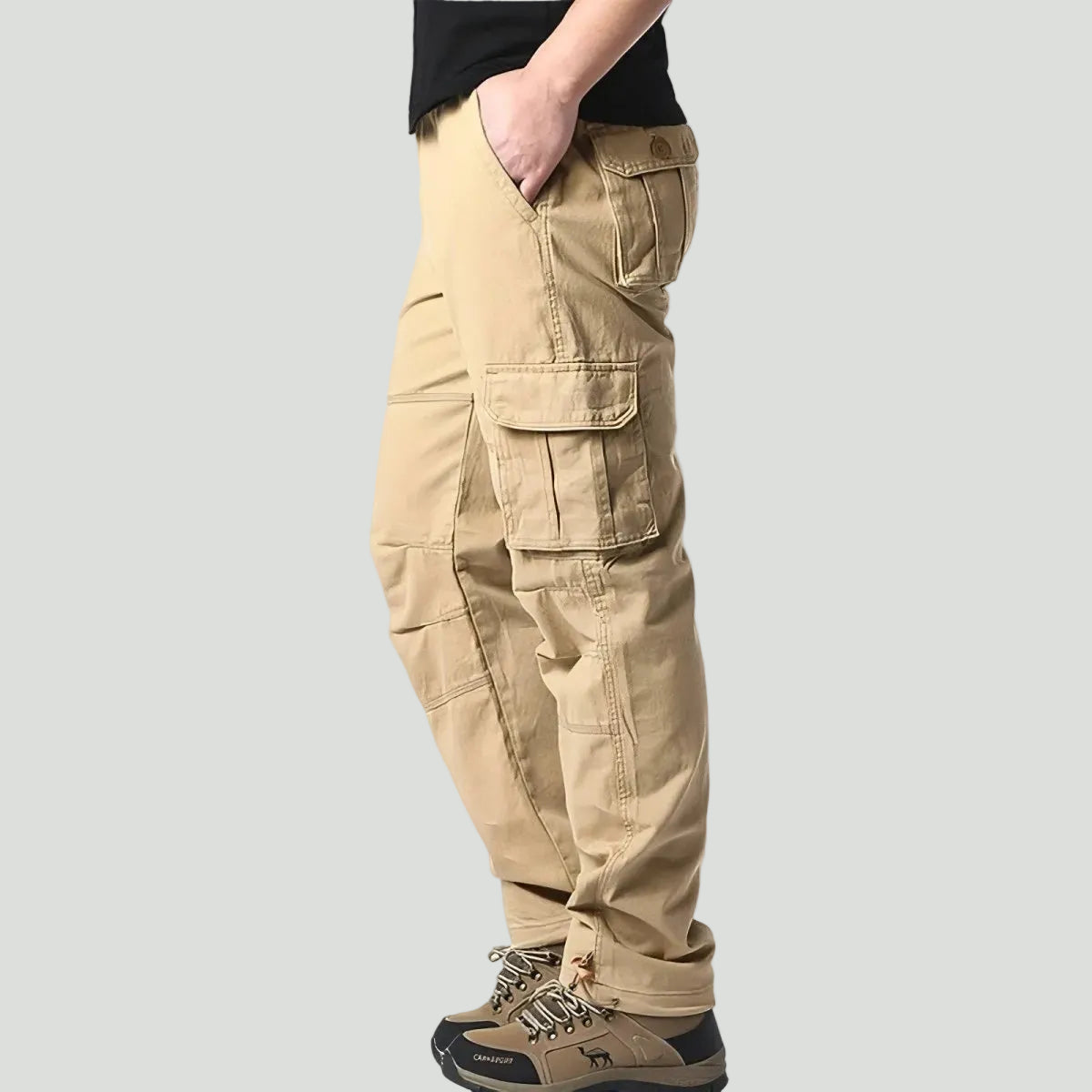 Oddychające spodnie trekkingowe – design z kieszeniami cargo do użytku outdoorowego