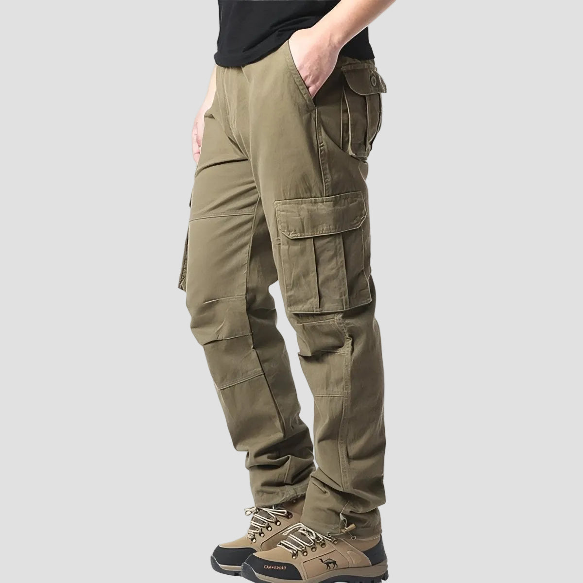 Oddychające spodnie trekkingowe – design z kieszeniami cargo do użytku outdoorowego