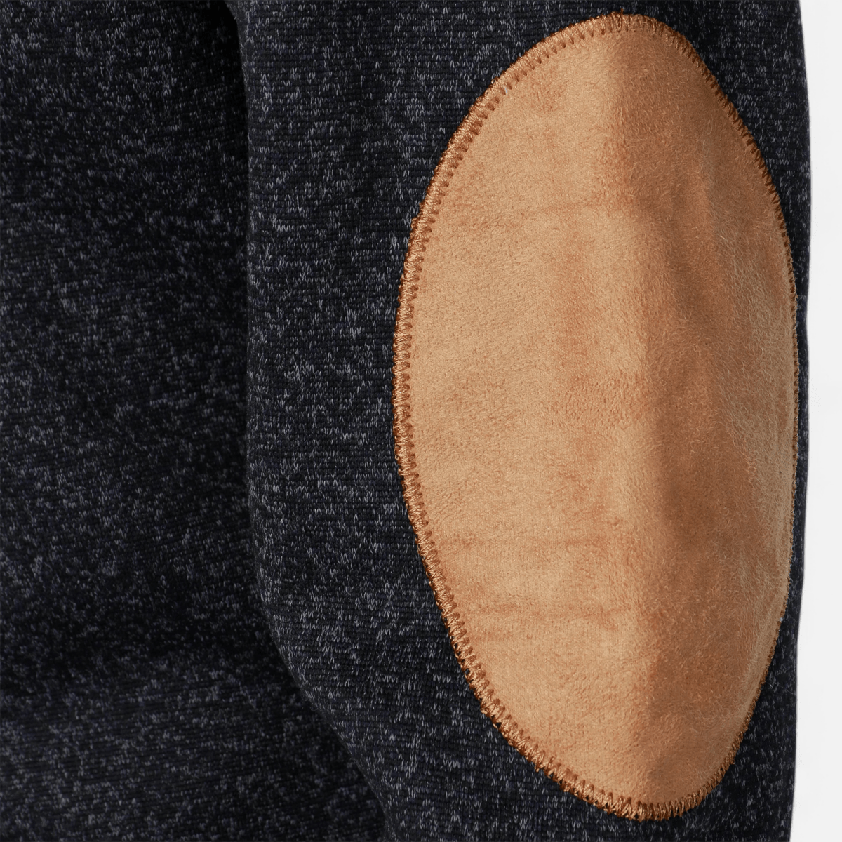 Męski dzianinowy sweter outdoorowy – model ze stójką