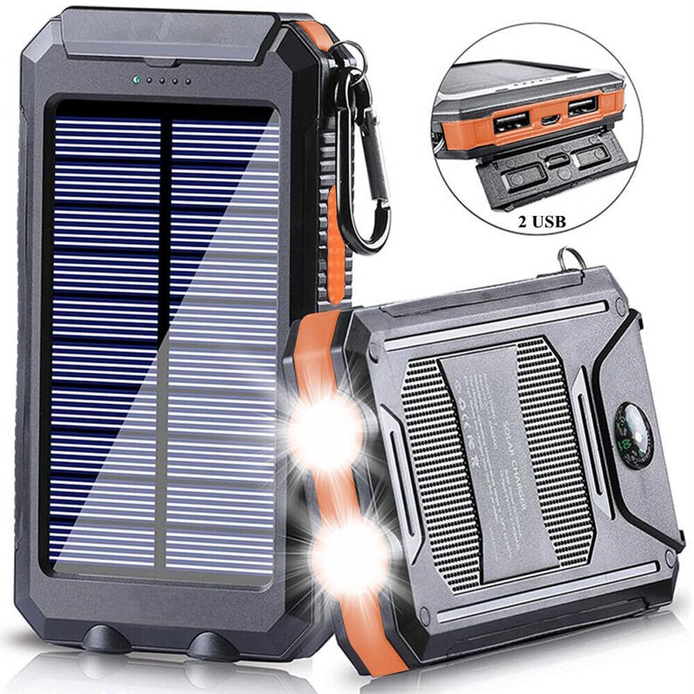Solarny powerbank 10000 mAh – kompaktowe źródło energii outdoor