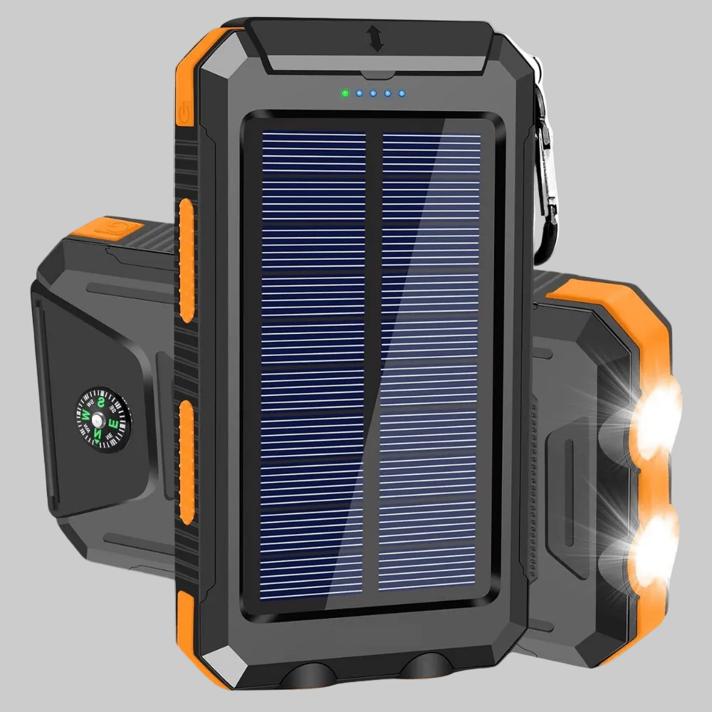 Solarny powerbank 10000 mAh – kompaktowe źródło energii outdoor