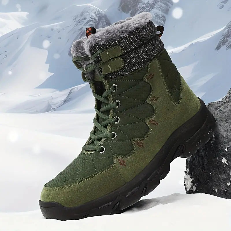 Buty zimowe męskie | Model sznurowany do codziennego użytku