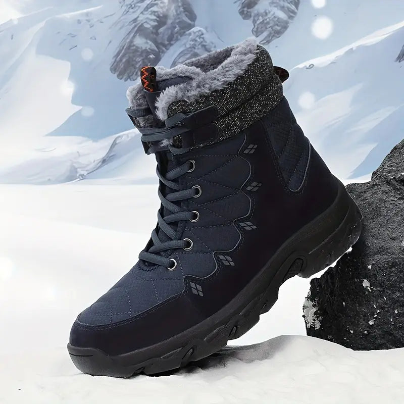 Buty zimowe męskie | Model sznurowany do codziennego użytku