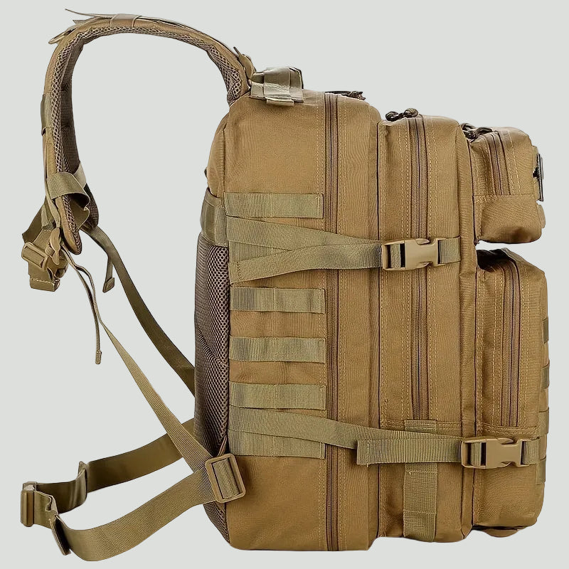 Plecak outdoorowy 45L – pojemny model w stylu MOLLE do trekkingu i biwakowania