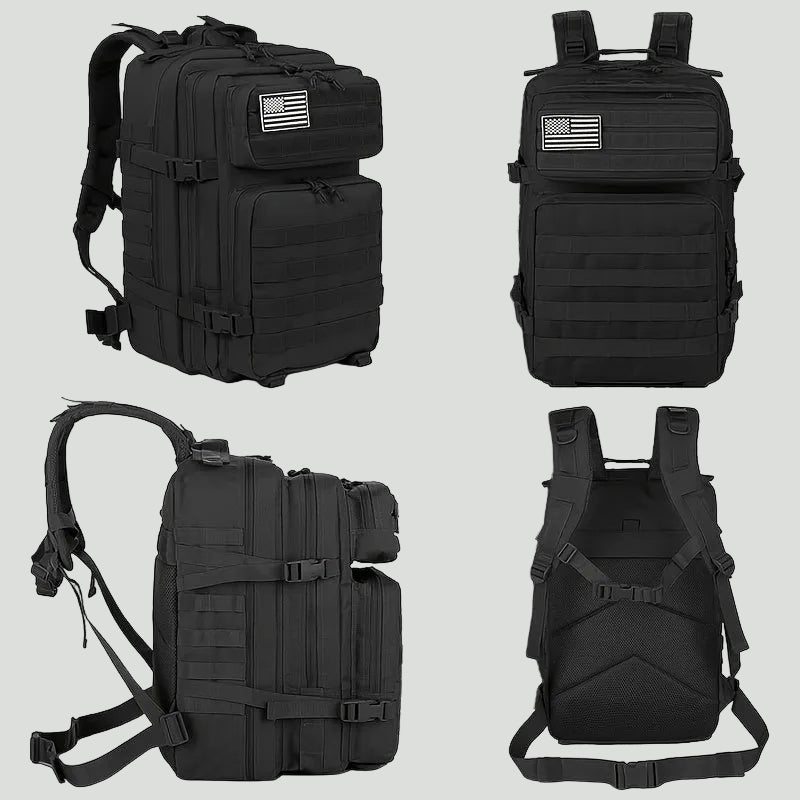 Plecak outdoorowy 45L – pojemny model w stylu MOLLE do trekkingu i biwakowania