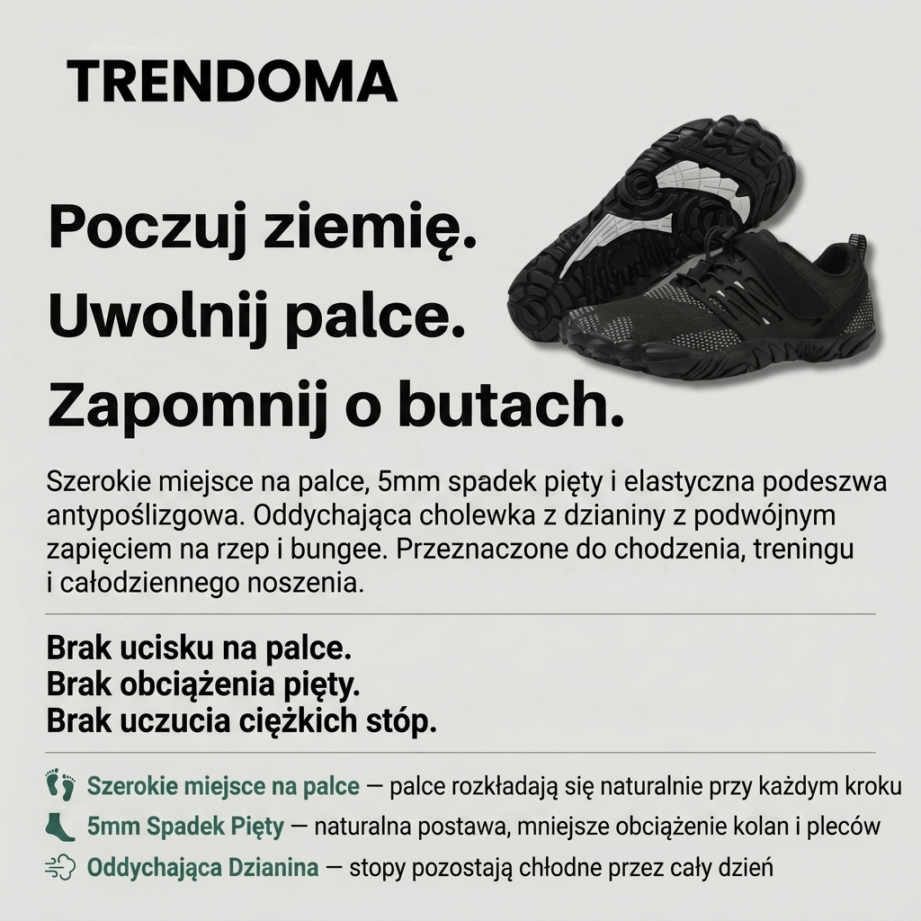 Buty Barefoot z Szerokim Noskiem