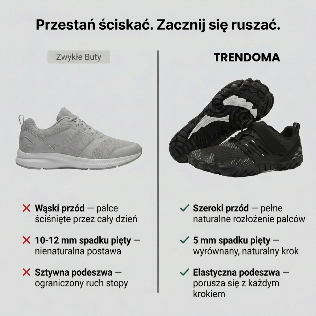 Buty Barefoot z Szerokim Noskiem