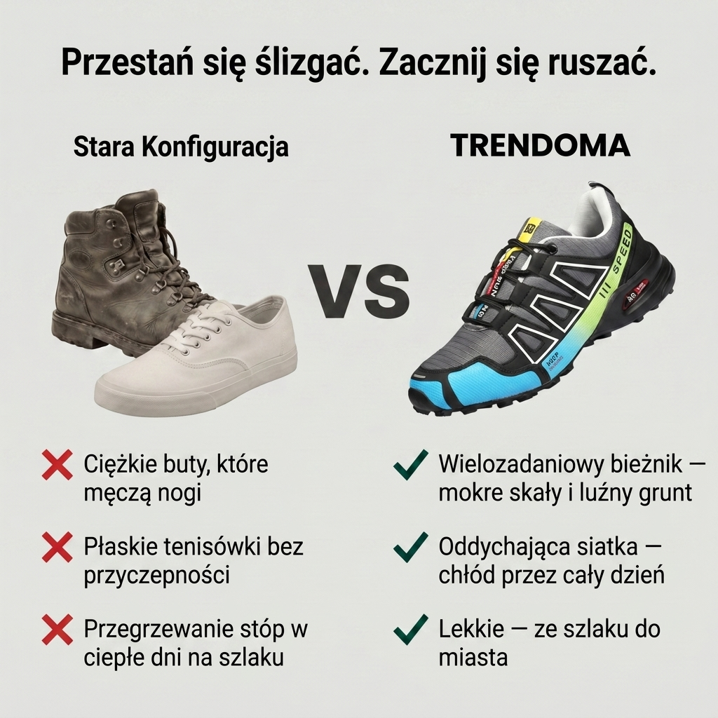 Męskie Buty Trekkingowe Antypoślizgowe na Każdy Teren – Buty Outdoor do Chodzenia