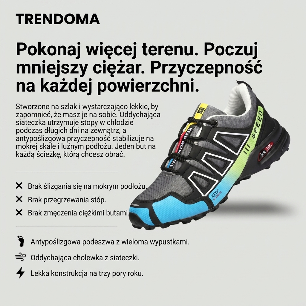Męskie Buty Trekkingowe Antypoślizgowe na Każdy Teren – Buty Outdoor do Chodzenia