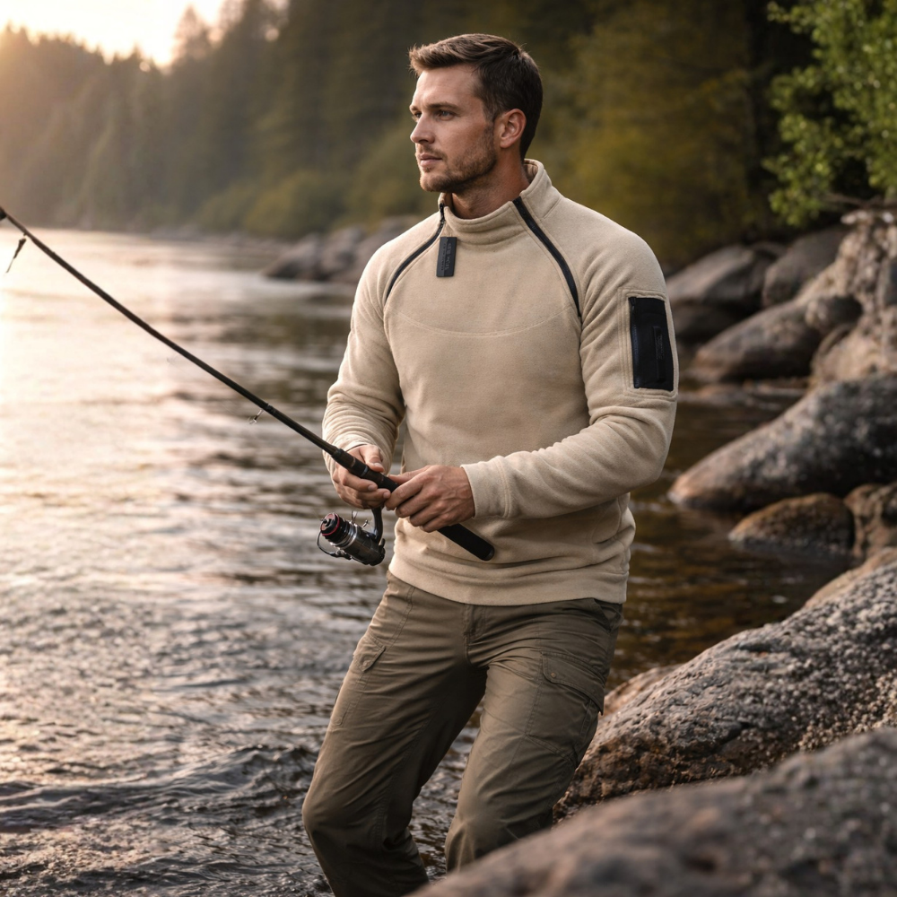 Męska bluza polarowa outdoorowa – ciepła warstwa użytkowa