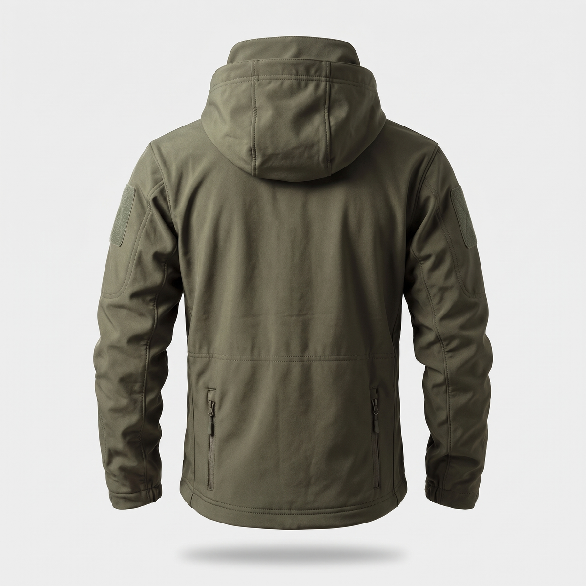 Kurtka softshell męska myśliwska – moro - z polarem - 8 kieszeni na zamek