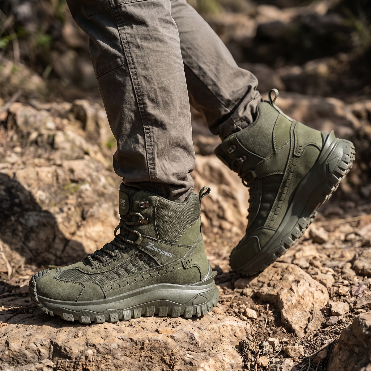 Buty taktyczne męskie – wysokie - trekkingowe i outdoorowe