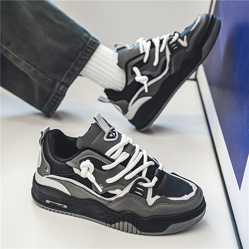 Buty sportowe męskie z grubą podeszwą | Casualowy fason