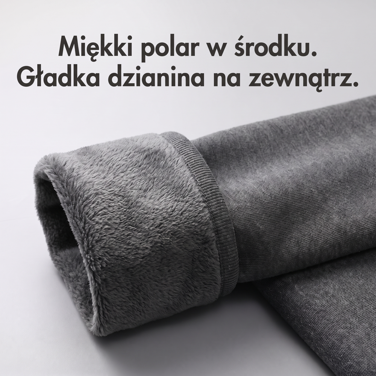 Koszulka termoaktywna męska – miękki polar w środku, gładka dzianina na zewnątrz